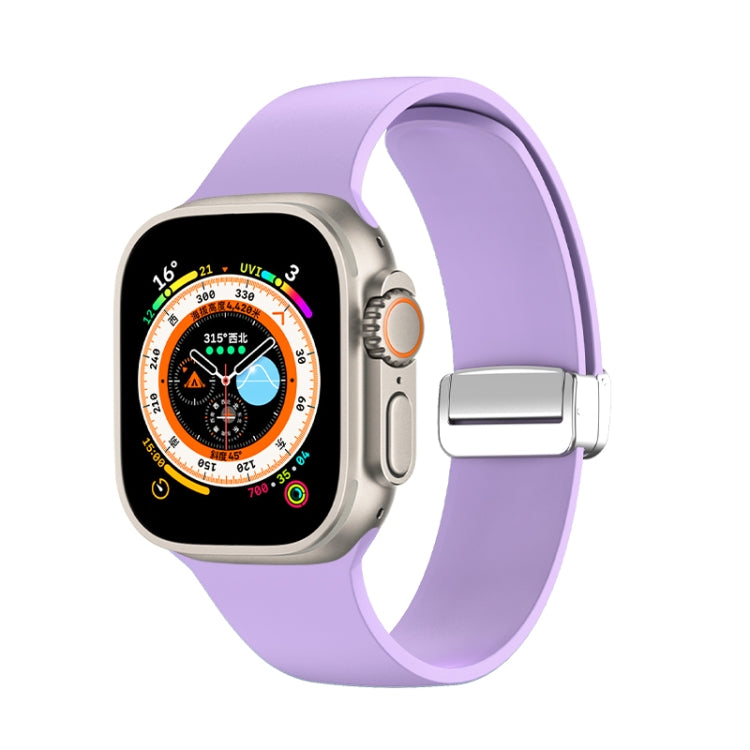 フォールディングバックルシリコンウォッチバンド、Apple Watch Ultra 49mm用、Apple Watch シリーズ8＆7 45mm / SE 2＆6＆SE＆5＆4 44mm / 3＆2＆1 42mm用