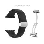 フォールディングバックルシリコンウォッチバンド、Apple Watch Ultra 49mm用、Apple Watch シリーズ8＆7 45mm / SE 2＆6＆SE＆5＆4 44mm / 3＆2＆1 42mm用