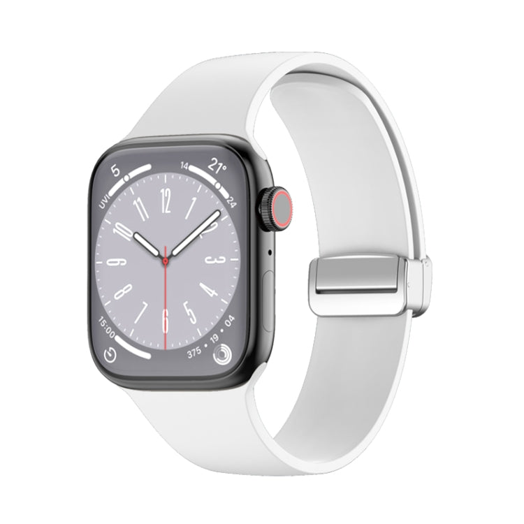 フォールディングバックルシリコンウォッチバンド、Apple Watch Ultra 49mm用、Apple Watch シリーズ8＆7 45mm / SE 2＆6＆SE＆5＆4 44mm / 3＆2＆1 42mm用