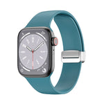 フォールディングバックルシリコンウォッチバンド、Apple Watch Ultra 49mm用、Apple Watch シリーズ8＆7 45mm / SE 2＆6＆SE＆5＆4 44mm / 3＆2＆1 42mm用