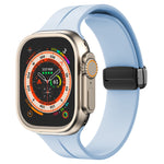 無地シリコン時計バンド、Apple Watch Ultra 49mm / シリーズ8＆7 45mm / SE 2＆6＆SE＆5＆4 44mm用、Apple Watch シリーズ8＆7 41mm / SE 2＆6＆SE＆5＆4 40mm / 3＆2＆1 38mm用
