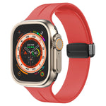 無地シリコン時計バンド、Apple Watch Ultra 49mm / シリーズ8＆7 45mm / SE 2＆6＆SE＆5＆4 44mm用、Apple Watch シリーズ8＆7 41mm / SE 2＆6＆SE＆5＆4 40mm / 3＆2＆1 38mm用