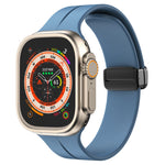 無地シリコン時計バンド、Apple Watch Ultra 49mm / シリーズ8＆7 45mm / SE 2＆6＆SE＆5＆4 44mm用、Apple Watch シリーズ8＆7 41mm / SE 2＆6＆SE＆5＆4 40mm / 3＆2＆1 38mm用