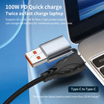 ADC-008 100W USB/Type-C から Type-C + 8ピン + マイクロUSB 二対三完全互換急速充電データケーブル、1.2m、2m