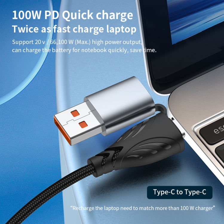 ADC-008 100W USB/Type-C から Type-C + 8ピン + マイクロUSB 二対三完全互換急速充電データケーブル、1.2m、2m
