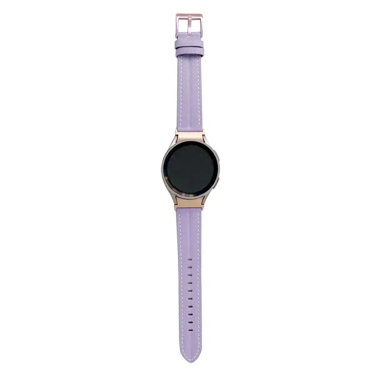 溝入り本革ウォッチバンド、Samsung Galaxy Watch5 40mm / 44mm用