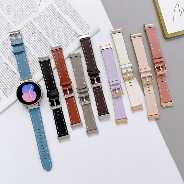 溝入り本革ウォッチバンド、Samsung Galaxy Watch5 40mm / 44mm用