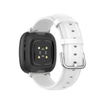 Genuine Leather Watch Band, For Fitbit Versa 3 / Sense
