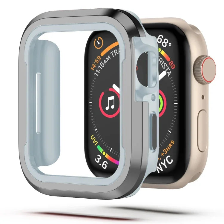 アルミ合金＋TPU 2-in-1保護ケース、Apple Watch Ultra 3 / 2 / 1 49mm用、Apple Watch シリーズ9 / 8 / 7 45mm用、Apple Watch シリーズ6 / 5 / 4 / SE 44mm用、Apple Watch シリーズ9 / 8 / 7 41mm用、Apple Watch シリーズ6 / 5 / 4 / SE 40mm用