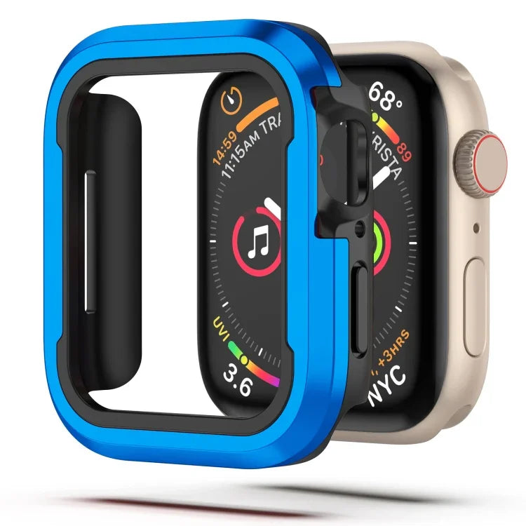 アルミ合金＋TPU 2-in-1保護ケース、Apple Watch Ultra 3 / 2 / 1 49mm用、Apple Watch シリーズ9 / 8 / 7 45mm用、Apple Watch シリーズ6 / 5 / 4 / SE 44mm用、Apple Watch シリーズ9 / 8 / 7 41mm用、Apple Watch シリーズ6 / 5 / 4 / SE 40mm用