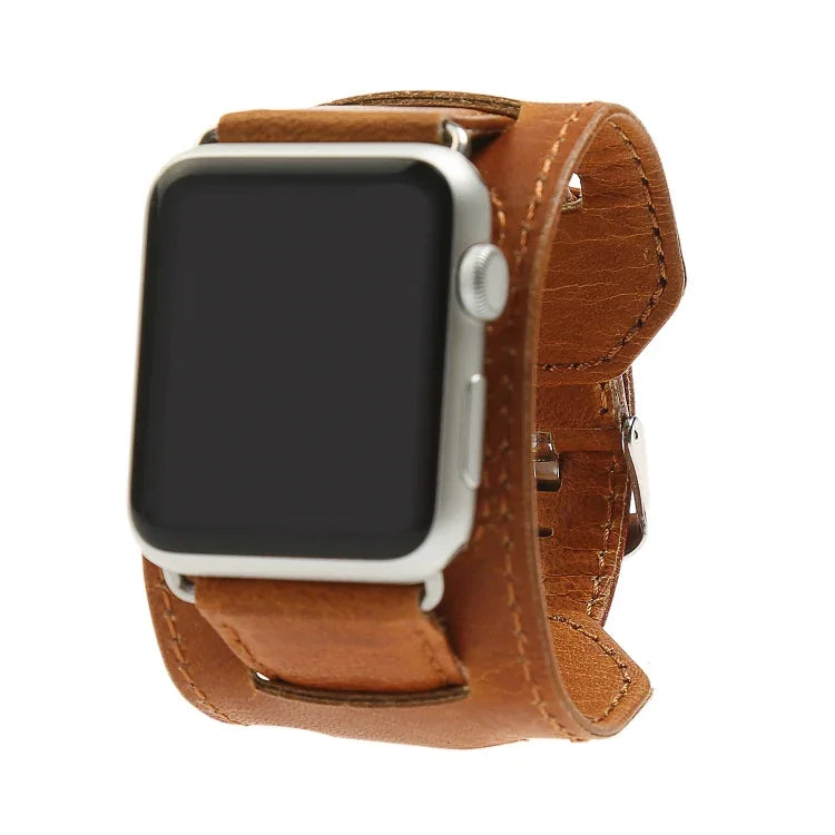 クレイジーホーステクスチャーブレスレットウォッチバンド、Apple Watch 5 & 4 40mm / 3 & 2 & 1 38mm用、Apple Watch 5 & 4 44mm / 3 & 2 & 1 42mm用