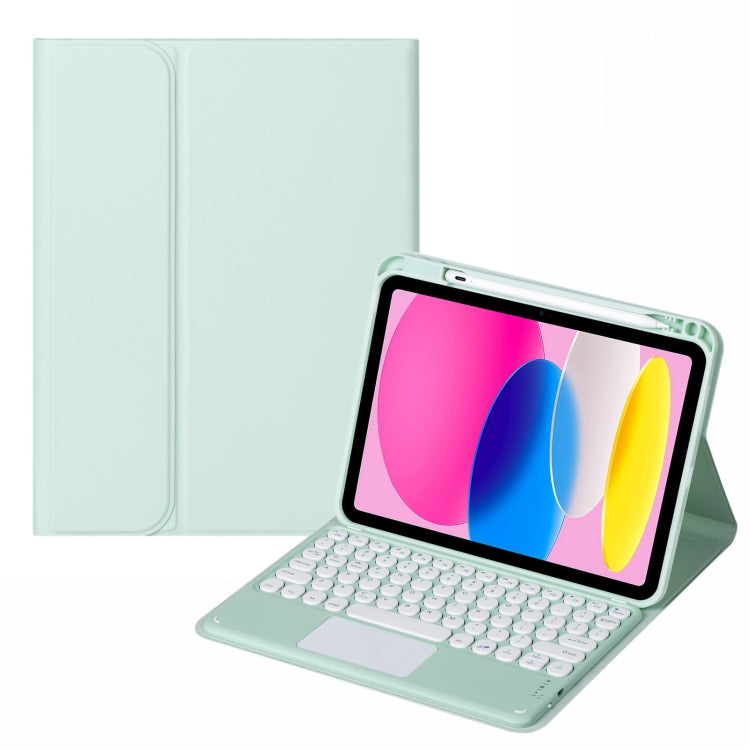Bluetoothタッチキーボード付きレザータブレットケース, iPad 第10世代 10.9 2022用
