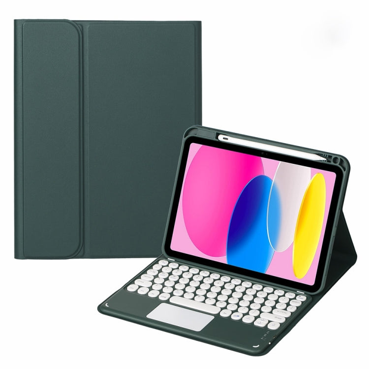 Bluetoothタッチキーボード付きレザータブレットケース, iPad 第10世代 10.9 2022用