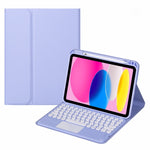 Bluetoothタッチキーボード付きレザータブレットケース, iPad 第10世代 10.9 2022用
