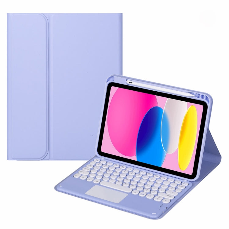 Bluetoothタッチキーボード付きレザータブレットケース, iPad 第10世代 10.9 2022用