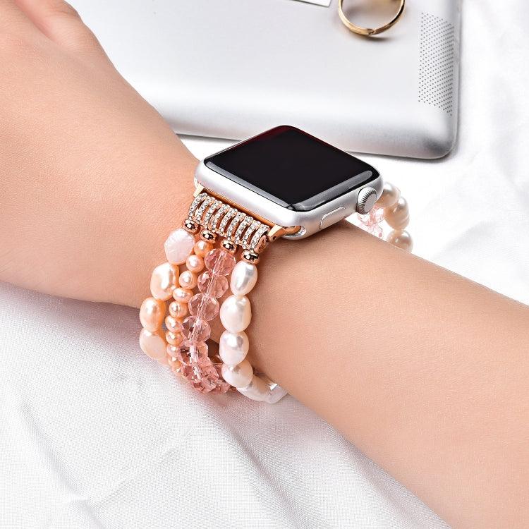 パールクリスタルウォッチバンド、Apple Watch 5 & 4 40mm / 3 & 2 & 1 38mm用、Apple Watch 5 & 4 44mm / 3 & 2 & 1 42mm用