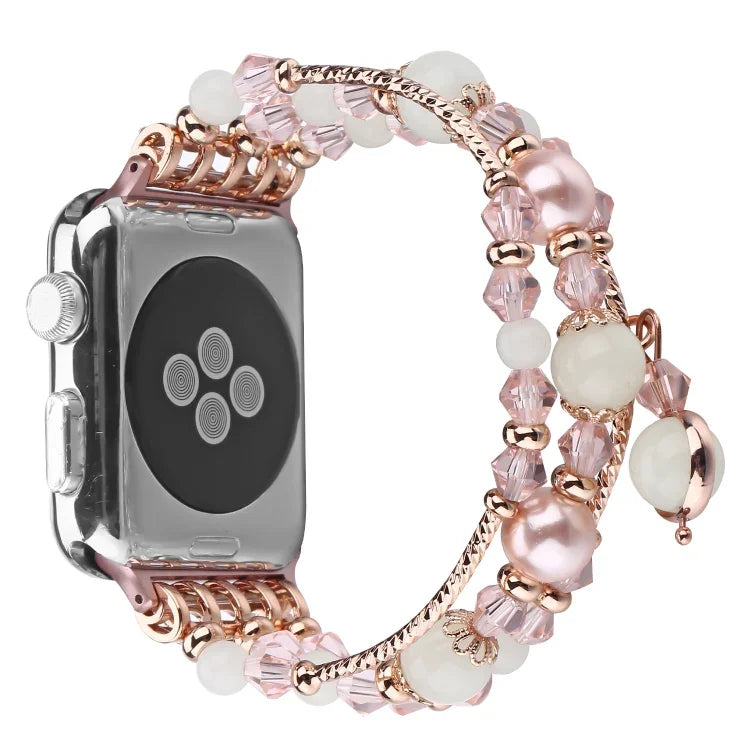 ルミナスアゲートウォッチバンド、Apple Watch 5 & 4 40mm / 3 & 2 & 1 38mm 用、Apple Watch Ultra 49mm / シリーズ 8&7 45mm / SE 2&6&SE&5&4 44mm / 3&2&1 42mm 用