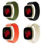 Universal Loop Nylon Watch Band, For Fitbit Versa 3 / Sense, For Fitbit Versa 4 / Sense 2