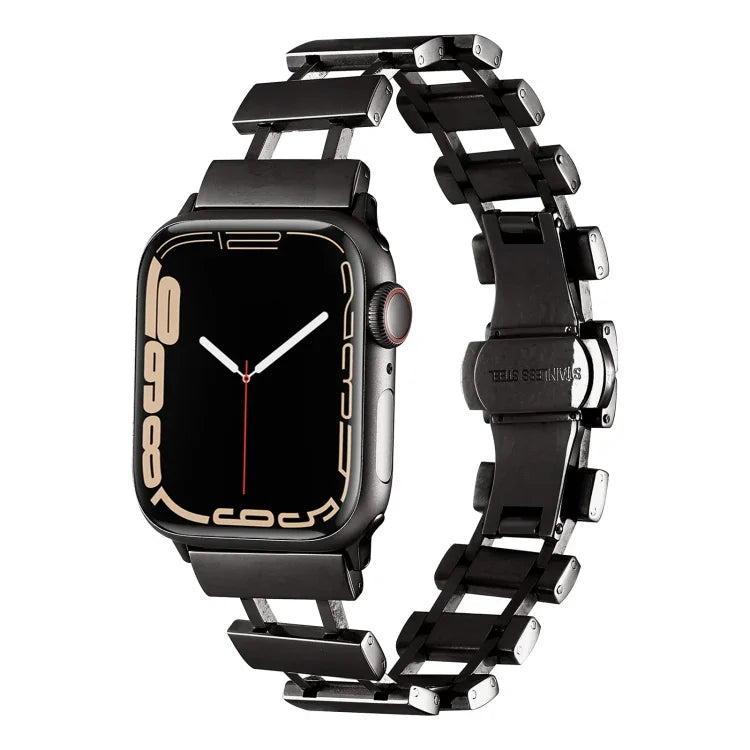 中空ステンレススチール時計バンド、Apple Watch Ultra 49mm / シリーズ8＆7 45mm用、Apple Watch シリーズ8＆7 41mm / SE 2＆6＆SE＆5＆4 40mm用