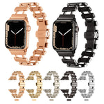 中空ステンレススチール時計バンド、Apple Watch Ultra 49mm / シリーズ8＆7 45mm用、Apple Watch シリーズ8＆7 41mm / SE 2＆6＆SE＆5＆4 40mm用