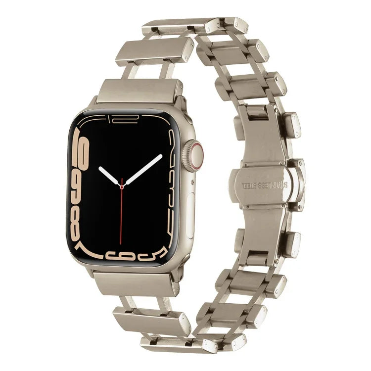 中空ステンレススチール時計バンド、Apple Watch Ultra 49mm / シリーズ8＆7 45mm用、Apple Watch シリーズ8＆7 41mm / SE 2＆6＆SE＆5＆4 40mm用