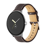 溝入り本革ウォッチバンド、Google Pixel Watch 4 / 3 / 2 / 1 41mm用
