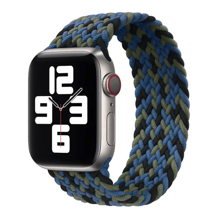 ナイロン単周り編み時計バンド、Apple Watch シリーズ8＆7 41mm / SE 2＆6＆SE＆5＆4 40mm / 3＆2＆1 38mm用、Apple Watch シリーズ8＆7 41mm 155mm用、Apple Watch シリーズ8＆7 41mm 155mm用