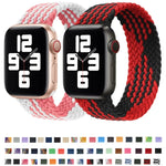 ナイロン単周り編み時計バンド、Apple Watch シリーズ8＆7 41mm / SE 2＆6＆SE＆5＆4 40mm / 3＆2＆1 38mm用、Apple Watch シリーズ8＆7 41mm 155mm用、Apple Watch シリーズ8＆7 41mm 155mm用