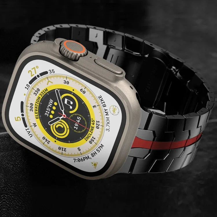 スチール時計バンド、Apple Watch シリーズ8＆7 41mm / SE 2＆6＆SE＆5＆4 40mm / 3＆2＆1 38mm用、Apple Watch Ultra 49mm / シリーズ8＆7 45mm / SE 2＆6＆SE＆5＆4 44mm / 3＆2＆1 42mm用