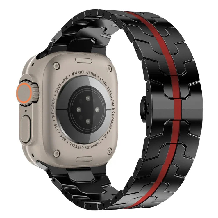 スチール時計バンド、Apple Watch シリーズ8＆7 41mm / SE 2＆6＆SE＆5＆4 40mm / 3＆2＆1 38mm用、Apple Watch Ultra 49mm / シリーズ8＆7 45mm / SE 2＆6＆SE＆5＆4 44mm / 3＆2＆1 42mm用