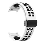 二列穴折りたたみバックルシリコンウォッチバンド、Samsung Galaxy Watch5 Pro用