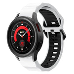 ウェーブツーカラーシリコンウォッチバンド、Samsung Galaxy Watch5 Pro用