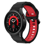 ウェーブツーカラーシリコンウォッチバンド、Samsung Galaxy Watch5 Pro用