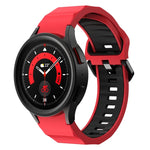 ウェーブツーカラーシリコンウォッチバンド、Samsung Galaxy Watch5 Pro用