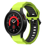 ウェーブツーカラーシリコンウォッチバンド、Samsung Galaxy Watch5 Pro用