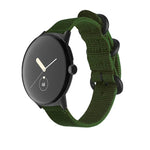 Google Pixel Watch 4 / 3 / 2 / 1 41mm用 編みナイロン スチールバックルウォッチバンド