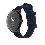 Google Pixel Watch 4 / 3 / 2 / 1 41mm用 編みナイロン スチールバックルウォッチバンド