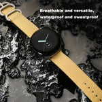 Google Pixel Watch 4 / 3 / 2 / 1 41mm用 編みナイロン スチールバックルウォッチバンド