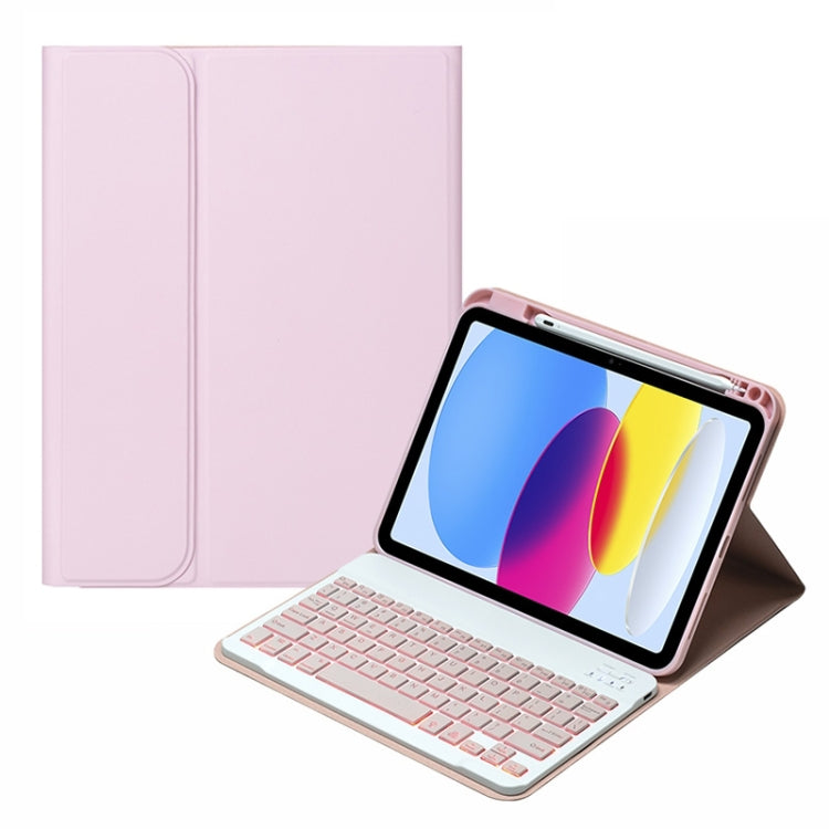 SA-10DS バックライトBluetoothキーボード付きレザータブレットケース ペンスロット付き, iPad 第10世代 10.9 2022用