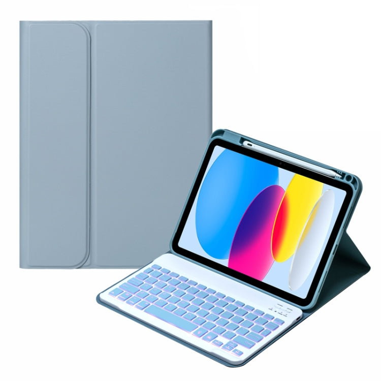 SA-10DS バックライトBluetoothキーボード付きレザータブレットケース ペンスロット付き, iPad 第10世代 10.9 2022用
