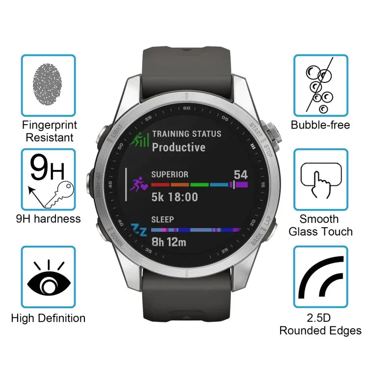 Huawei Watch GT 2 42mmスマートウォッチ用 強化ガラスフィルムスクリーンプロテクター, Garmin Fenix 7S用, Realme Watch用, Amazfit Falcon用, Huawei Watch GT 2 42mm用, Huawei Watch GT 3 42mm用, Garmin Forerunner 158用, Garmin Instinct Crossover用