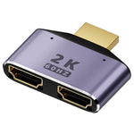 2-in-1 2K 60Hz HDMIアダプター インジケーターライト付き
