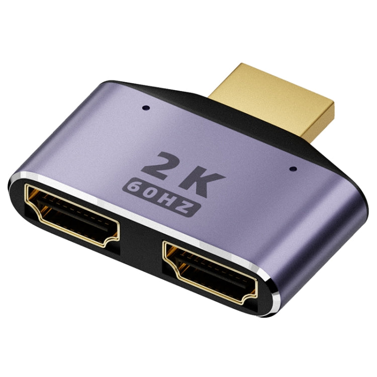 2-in-1 2K 60Hz HDMIアダプター インジケーターライト付き