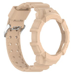 アーマーシリコンウォッチバンド＋保護ケース、Samsung Galaxy Watch5 40mm用、Samsung Galaxy Watch5 44mm用、Samsung Galaxy Watch4 40mm用、Samsung Galaxy Watch4 44mm用