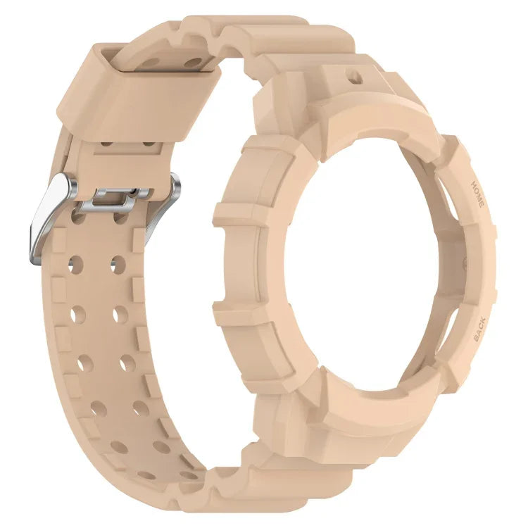 アーマーシリコンウォッチバンド＋保護ケース、Samsung Galaxy Watch5 40mm用、Samsung Galaxy Watch5 44mm用、Samsung Galaxy Watch4 40mm用、Samsung Galaxy Watch4 44mm用