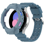 アーマーシリコンウォッチバンド＋保護ケース、Samsung Galaxy Watch5 40mm用、Samsung Galaxy Watch5 44mm用、Samsung Galaxy Watch4 40mm用、Samsung Galaxy Watch4 44mm用