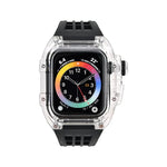 フッ素ゴムクリアウォッチバンドケース、Apple Watch シリーズ8＆7 45mm用、Apple Watch シリーズ8＆7 45mm/SE 2＆6＆SE＆5＆4 44mm用
