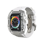 フッ素ゴムクリアウォッチバンドケース、Apple Watch シリーズ8＆7 45mm用、Apple Watch シリーズ8＆7 45mm/SE 2＆6＆SE＆5＆4 44mm用