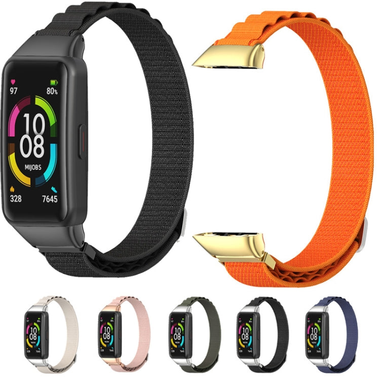 MIJOBS Nylon Breathable Watch Band, For Huawei Band 6 / Honor Band 6, For Huawei Band 7 / 7 NFC