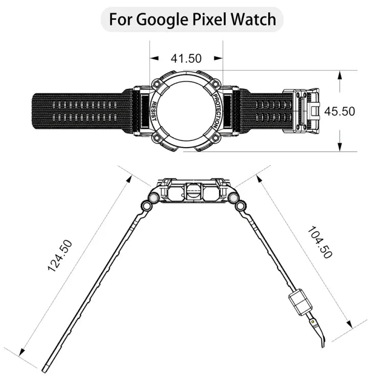 三防単色一体型ウォッチバンド、Google Pixel Watch用